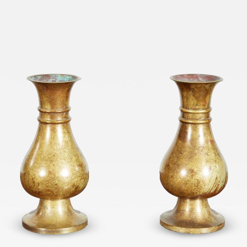 Pair of Bronze Urns by Jones and Willis