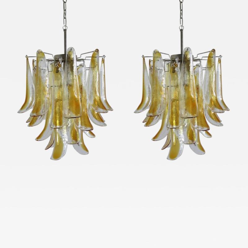 Pair of Charming Murano Chandelier 1970s
