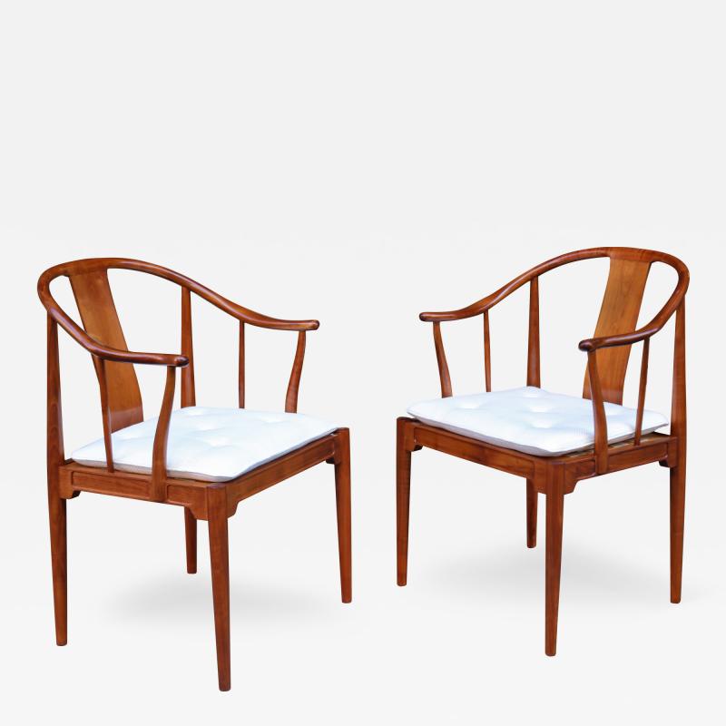 Pair of China Chairs by Hans J Wegner for Fritz Hansen