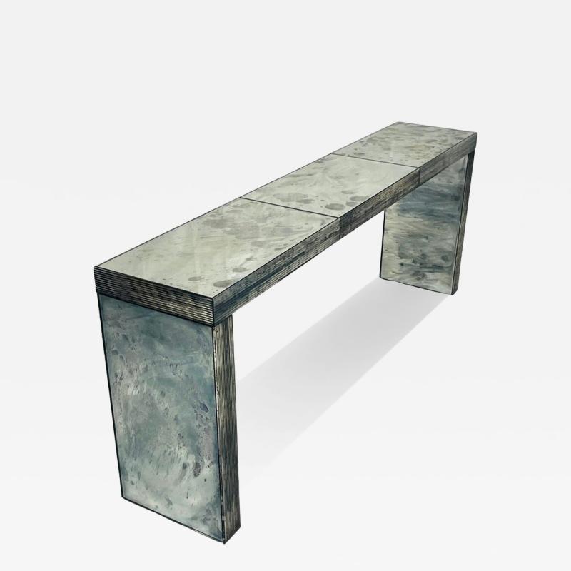 Pair of Custom American Lounge Chairs in Charcoal Gray Fabric