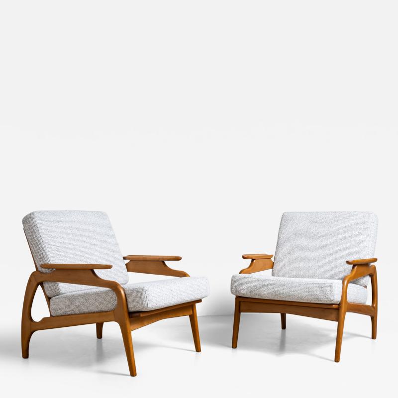 Pair of Danish Lounge Chairs 1950s