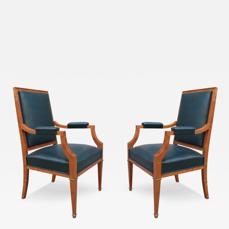 Pair of De Coene Fr res Art Deco Armchairs