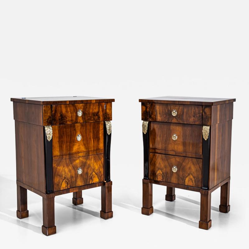 Pair of Empire Bedside Cabinets Italy Early 19th Century