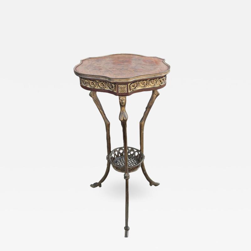 Pair of Empire Revival Hoof Foot Gueridon Tripode Tables