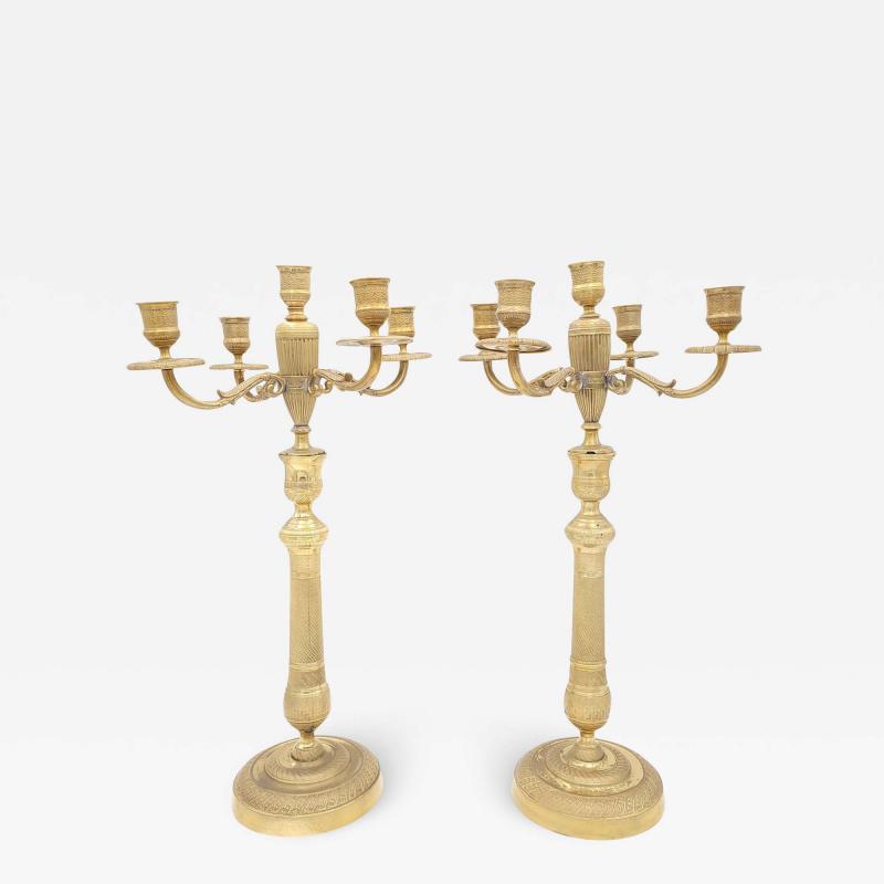 Pair of Empire Style Candelabras circa 1890