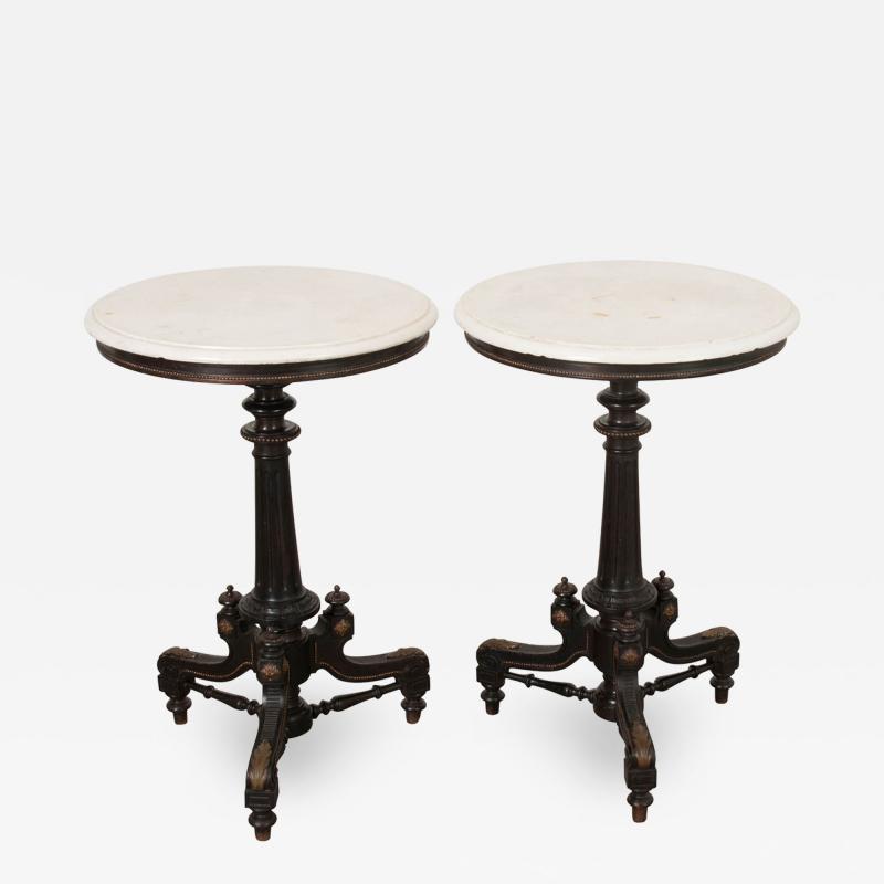 Pair of English Renaissance Revival Side Tables