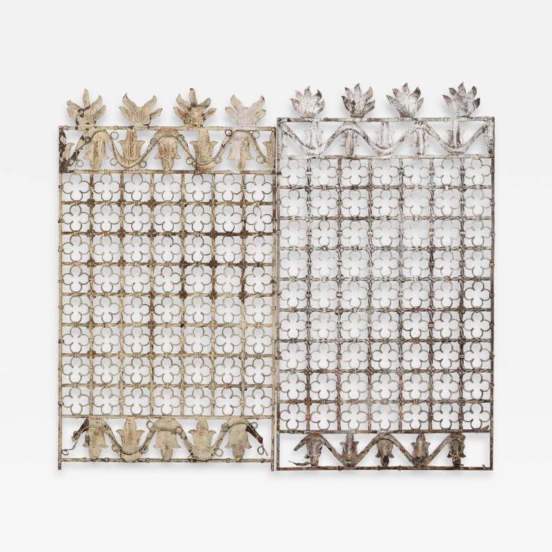 Pair of English Victorian Gothic Iron Gates