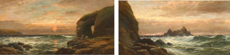 Pair of English Victorian Seascape Scenes