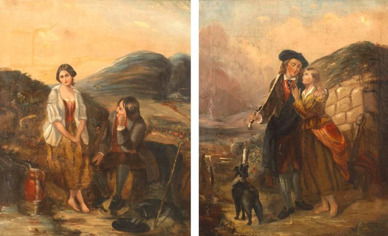 Pair of English Victorian Young Children Portraits