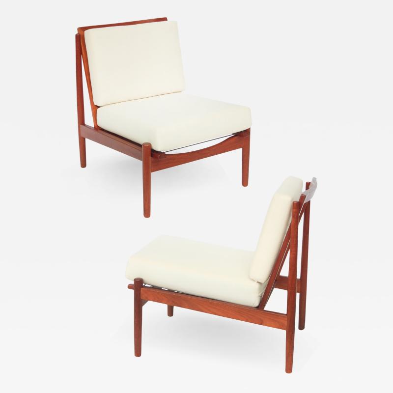 Pair of Fabian Mid Century Danish Side Chairs