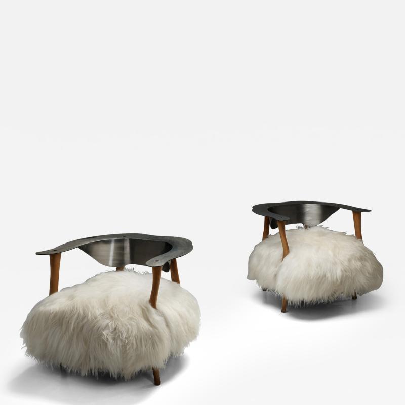 Pair of Fantasy Armchairs by Kurt Beier for Koinor Germany 1980s