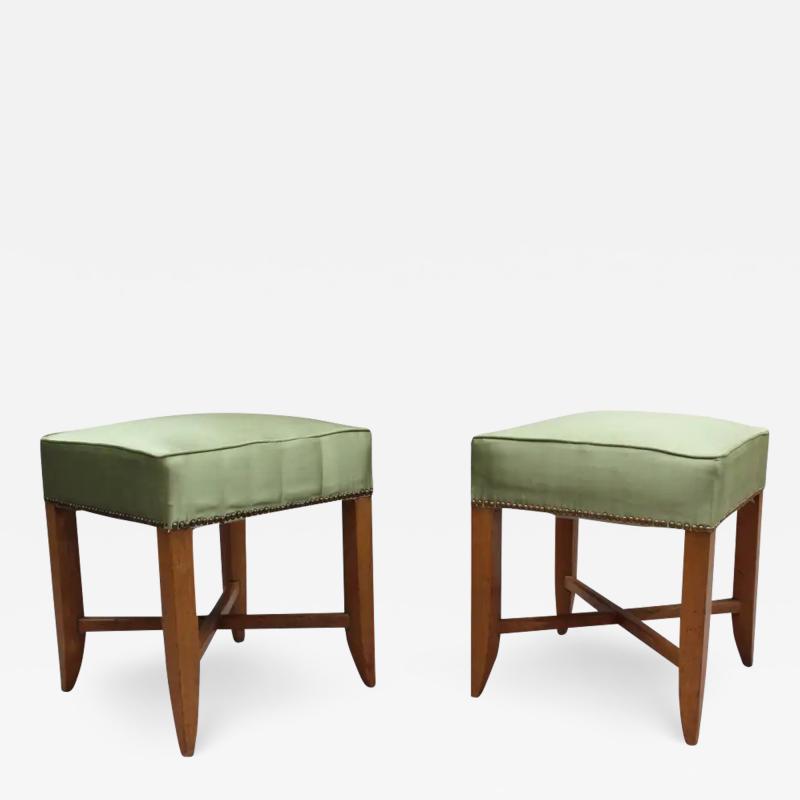 Pair of Fine French Art Deco Stools
