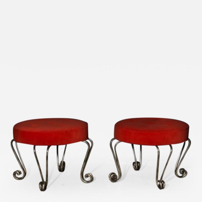 Pair of French 1940s Stools