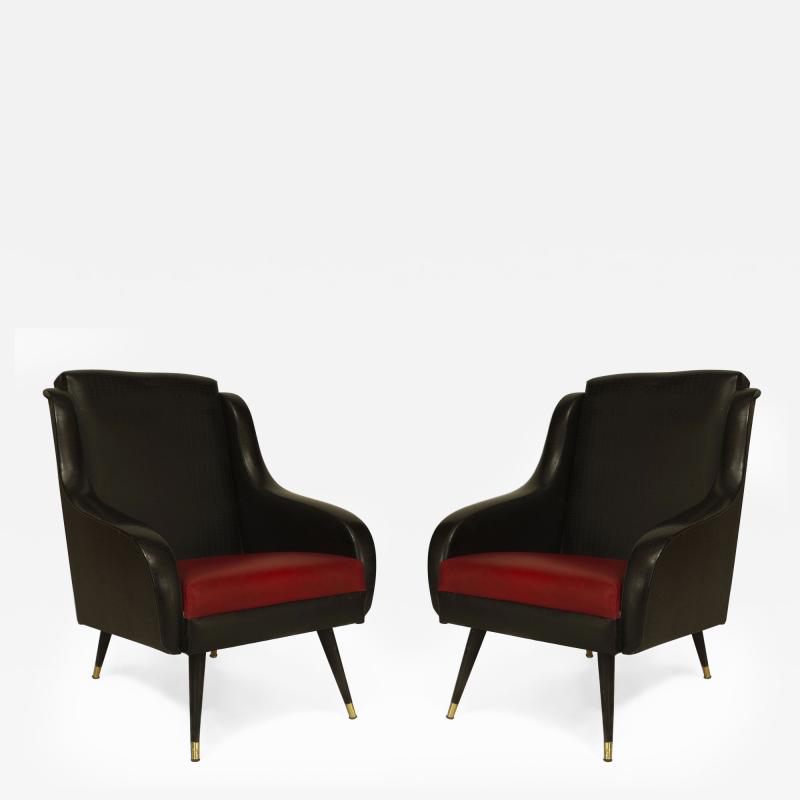 Pair of French 1950s Bergeres Armchairs 