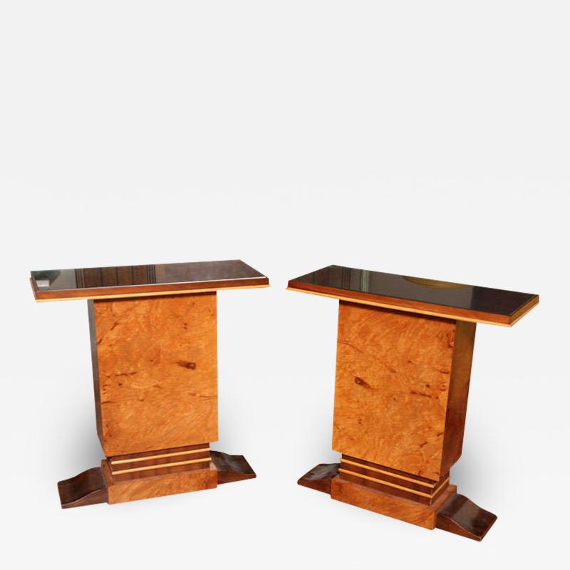 Pair of French Art Deco Side Tables