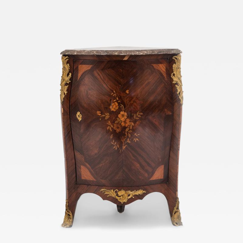 Pair of French Louis XV Corner Cabinets