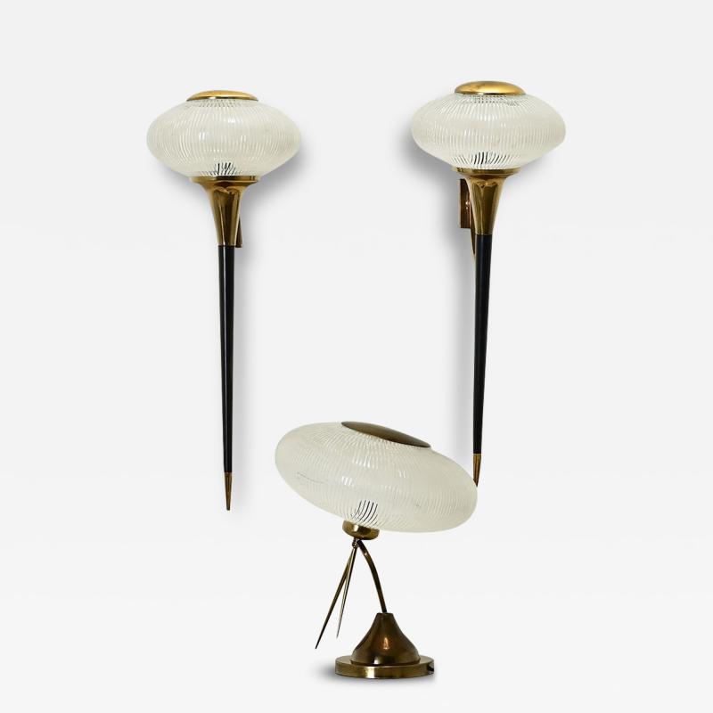 Pair of French Mid Century Sconces Table Lamp