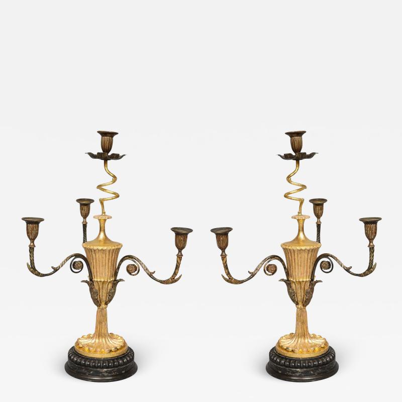 Pair of Georgian Giltwood Candelabra