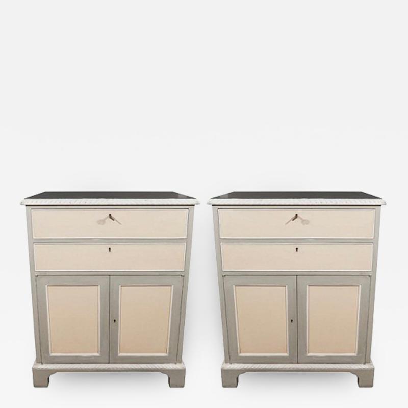Pair of Georgian Style Side Cabinets Mid 20th Century
