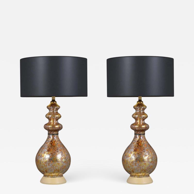 Pair of Glass Lamps