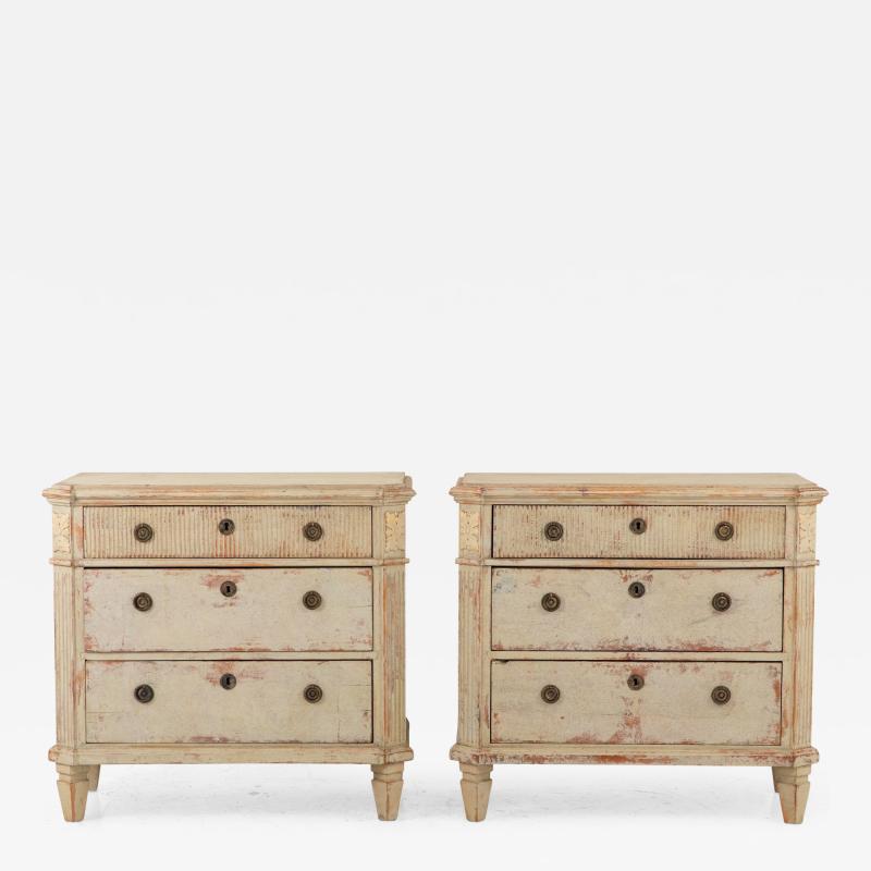 Pair of Gustavian Style Chests of Drawers