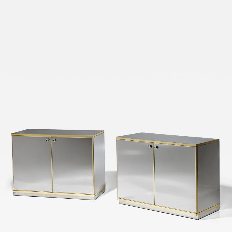 Pair of Hollywood Regency Sideboards Italy 1970s