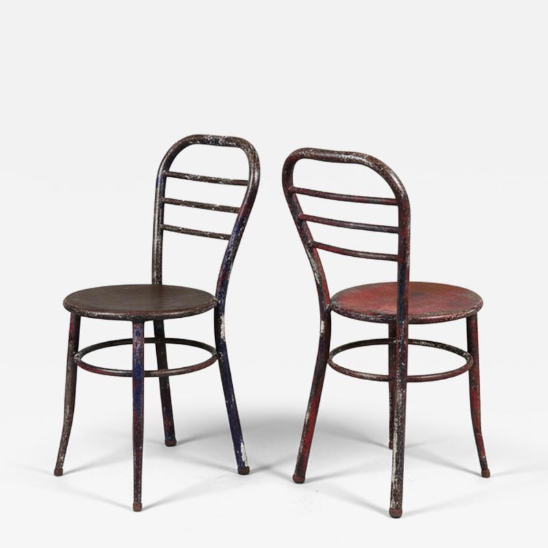 Pair of Indestructible Ice Cream Parlour Chairs
