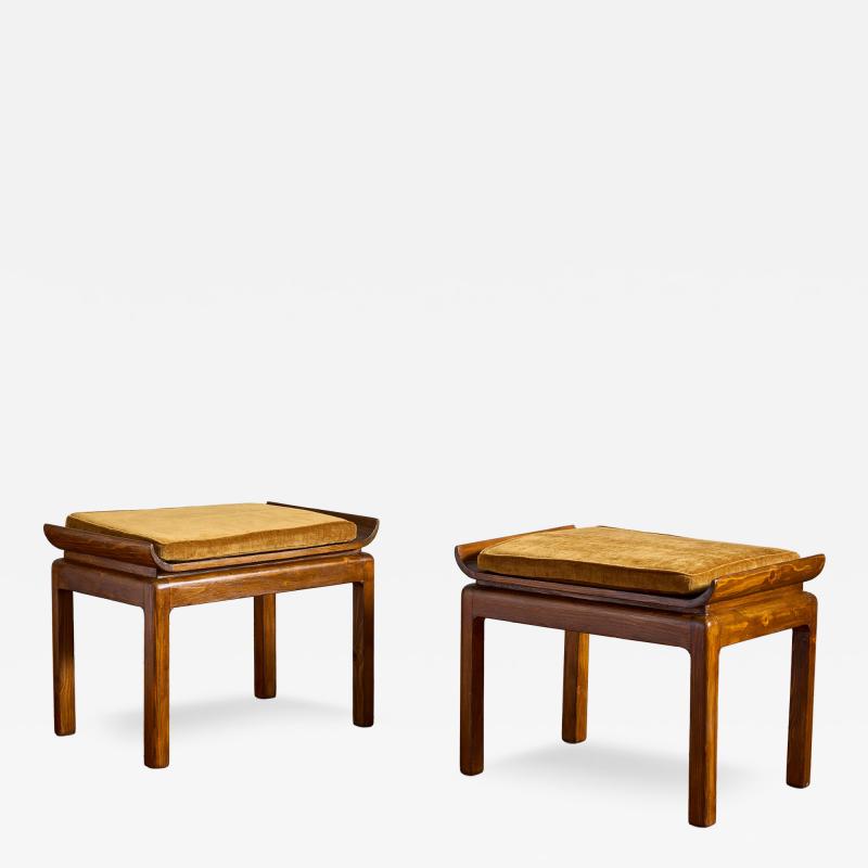 Pair of Italian Art Deco Stools