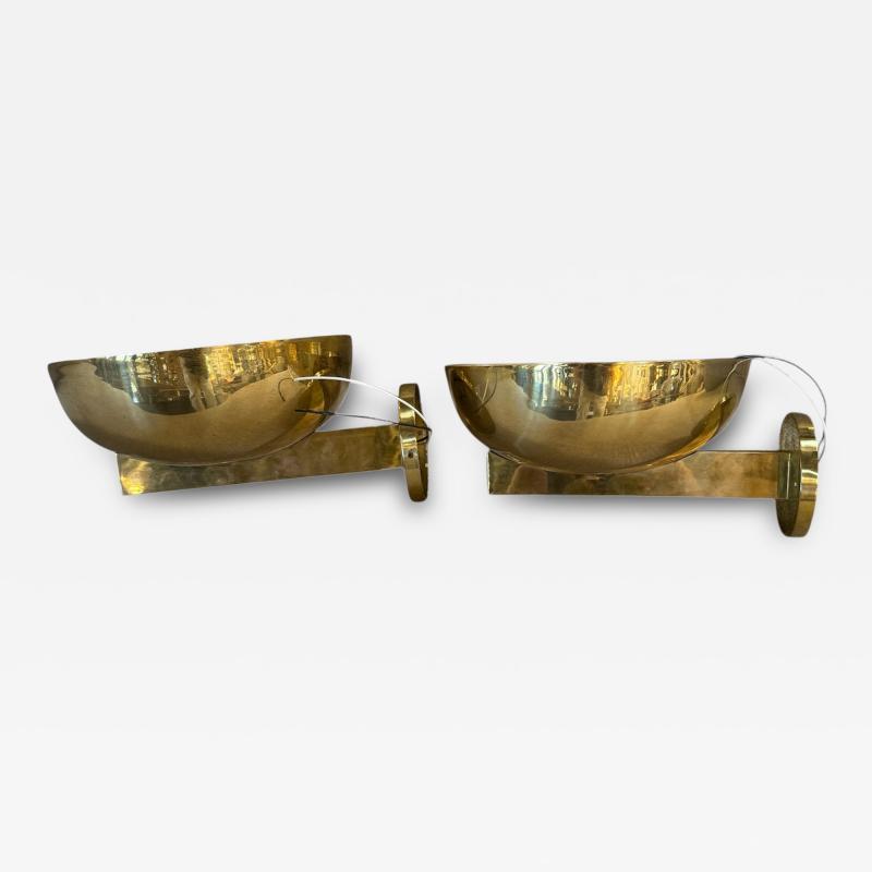 Pair of Italian Bowl Shape Sconces