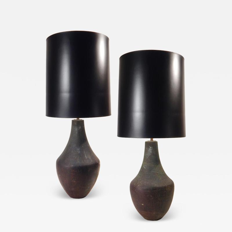 Pair of Italian Ceramic Lamps