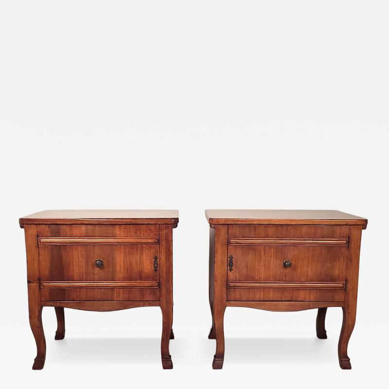 Pair of Italian Cherry Nightstands