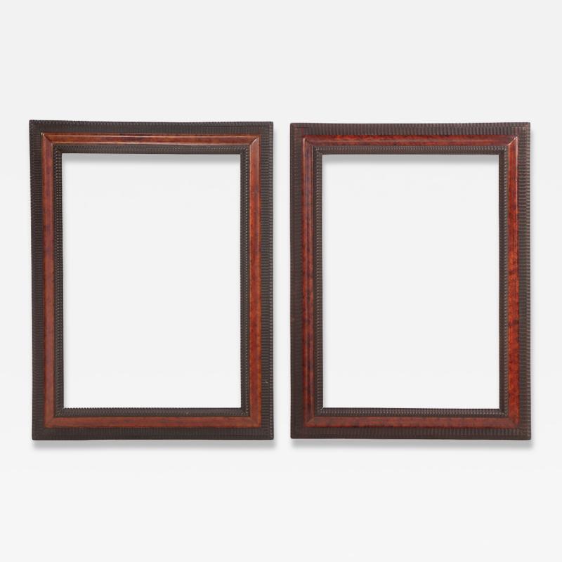 Pair of Italian Ebonized Frames in the Dutch Style C 1940