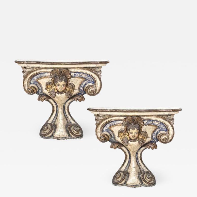 Pair of Italian Mid 18th Cent Console Tables