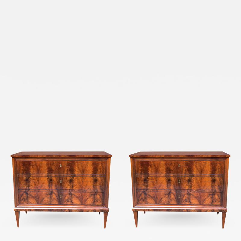 Pair of Italian Neoclassical Commodes