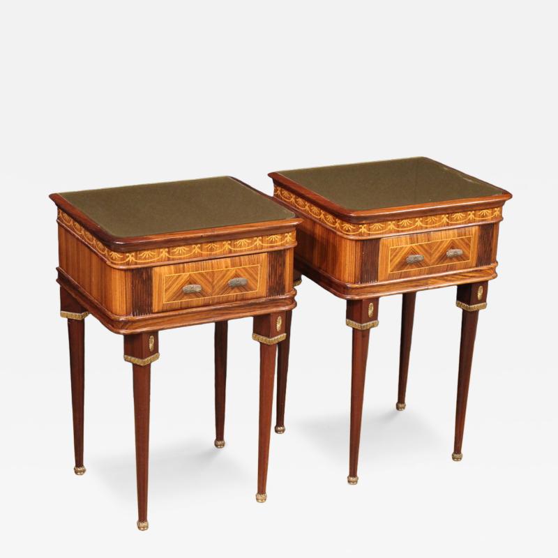 Pair of Italian bedside tables from the 1960s