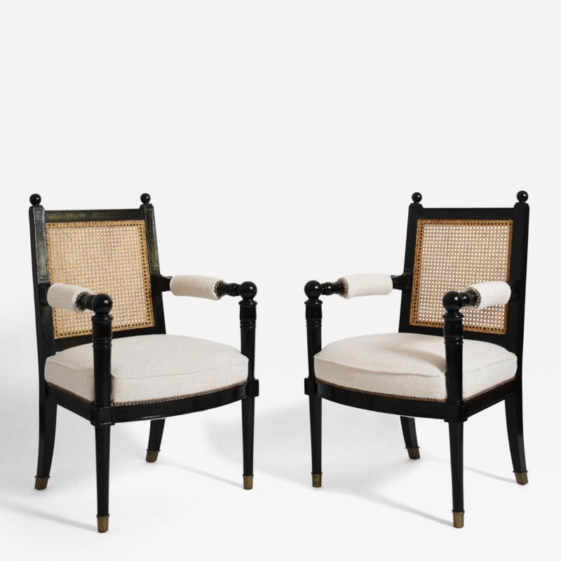 Pair of Jansen armchairs 1970s 