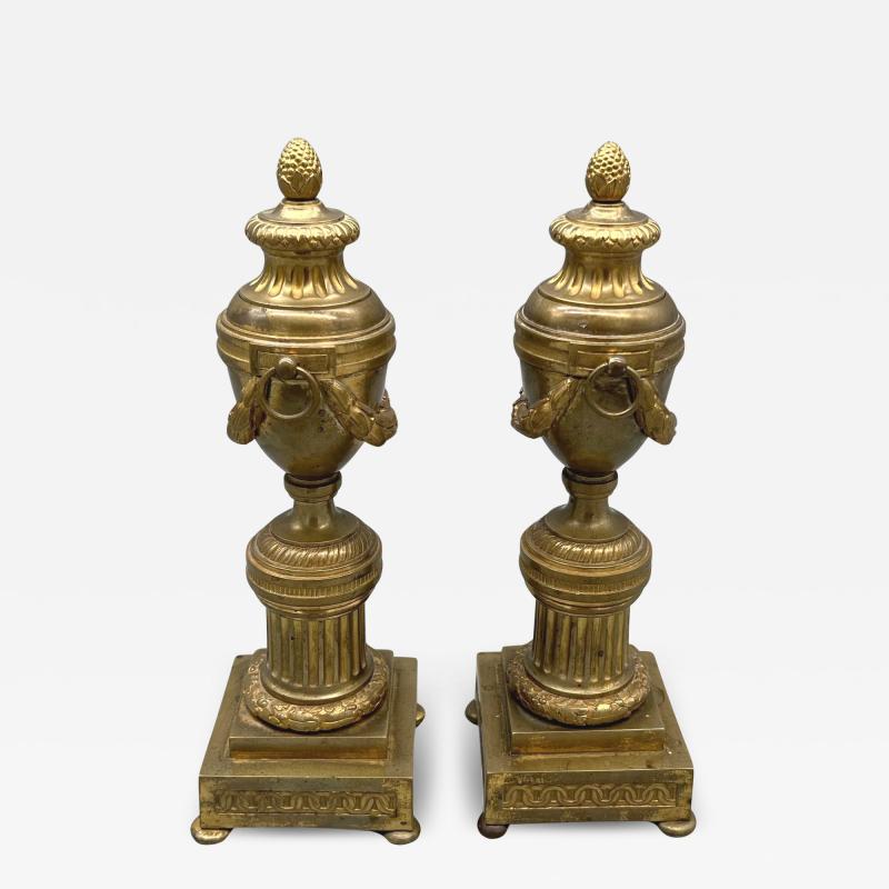 Pair of LXVI candlestick cassolettes France circa 1800