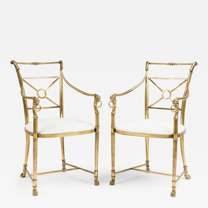 Pair of La Barge Hollywood Regency Armchairs