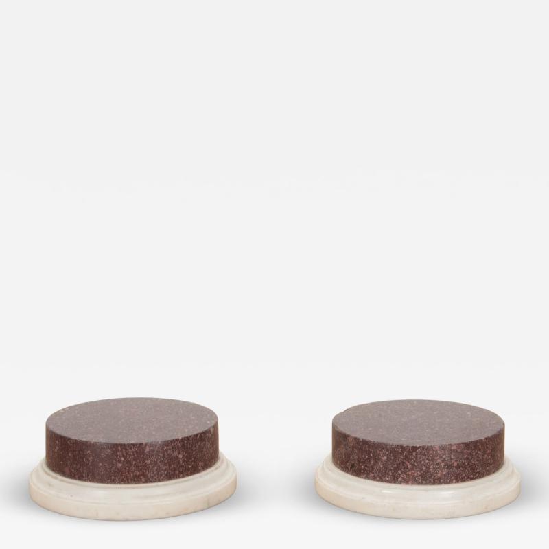 Pair of Late 18th Century Egyptian Porphyry Stands