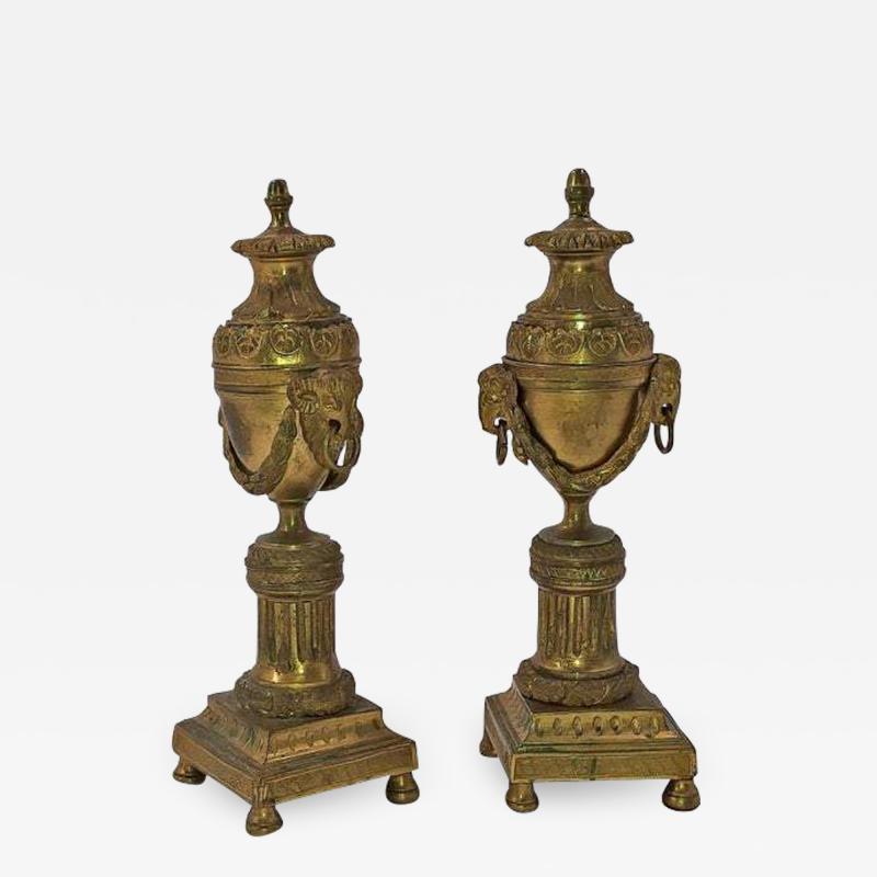 Pair of Louis XVI Bronze Cassollettes