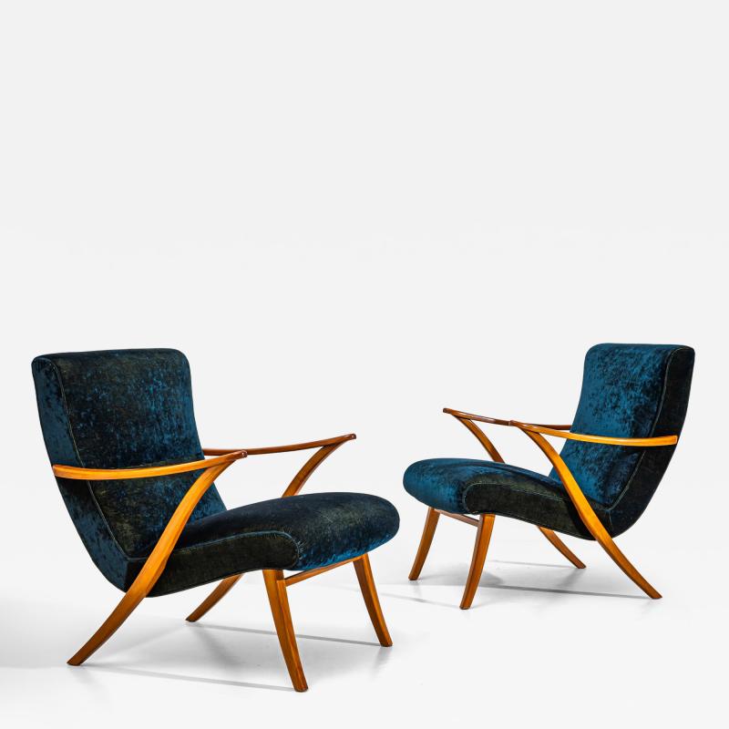 Pair of Lounge Chairs Czechia Mid 20th Century
