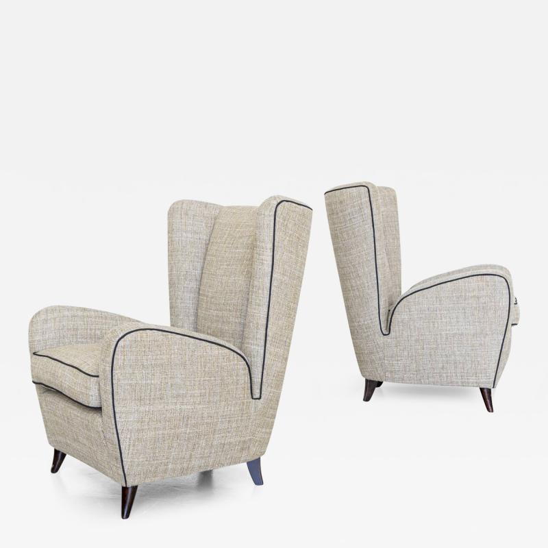 Pair of Lounge Chairs in the style of Paolo Buffa Italy 1940s