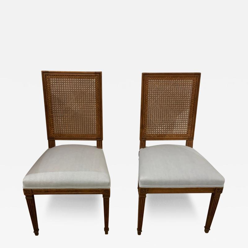 Pair of Lous XVI style side chairs