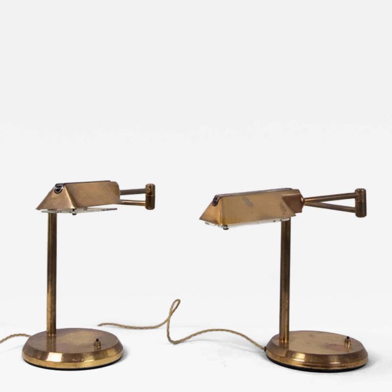 Pair of Marset articulated desk lamps 1980s