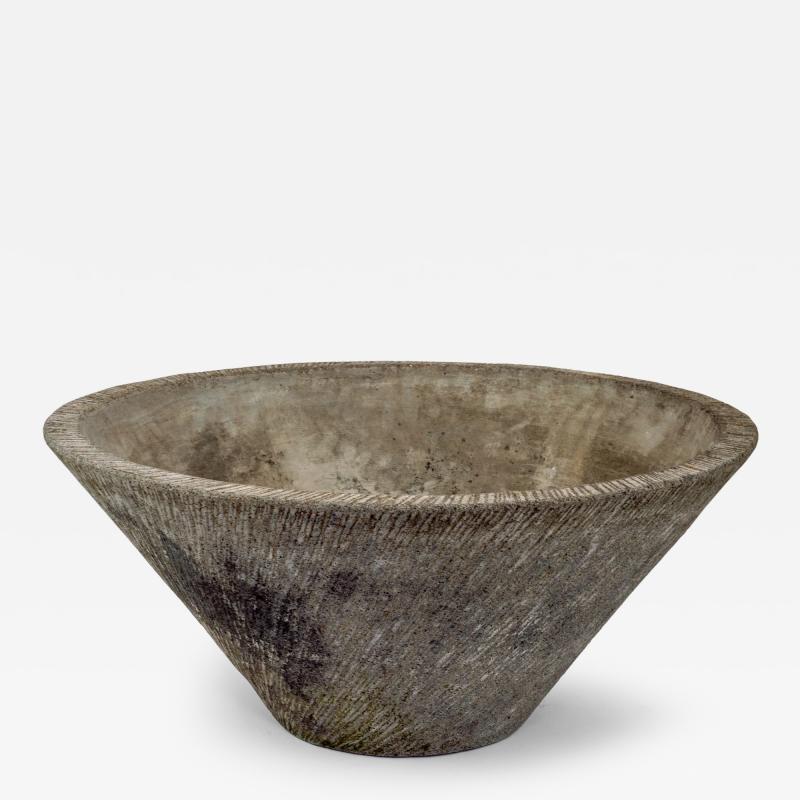 Pair of Mid 20th Century Concrete Conical Planters