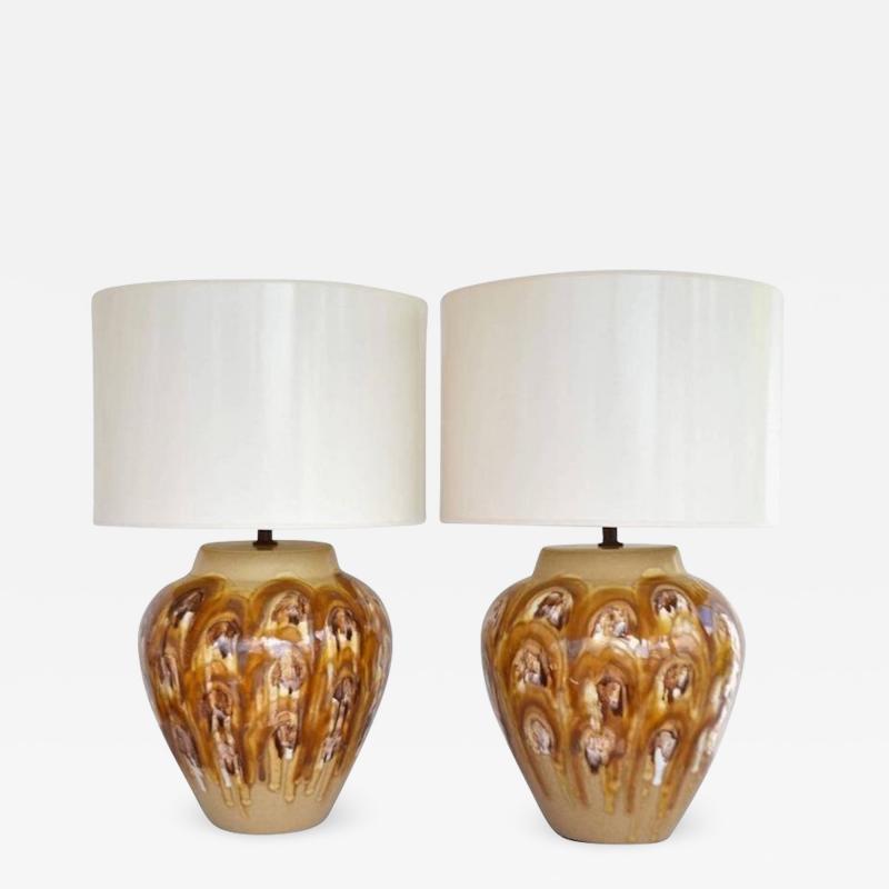 Pair of Mid Century Ceramic Table Lamps