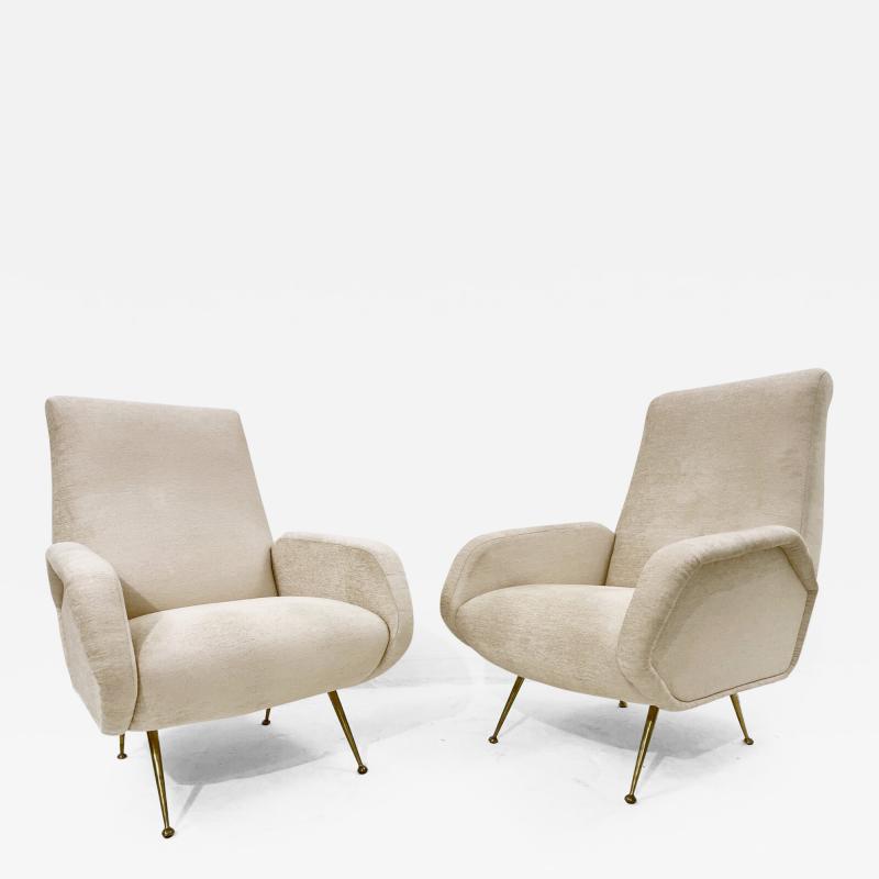 Pair Of Mid Century Modern Armchairs