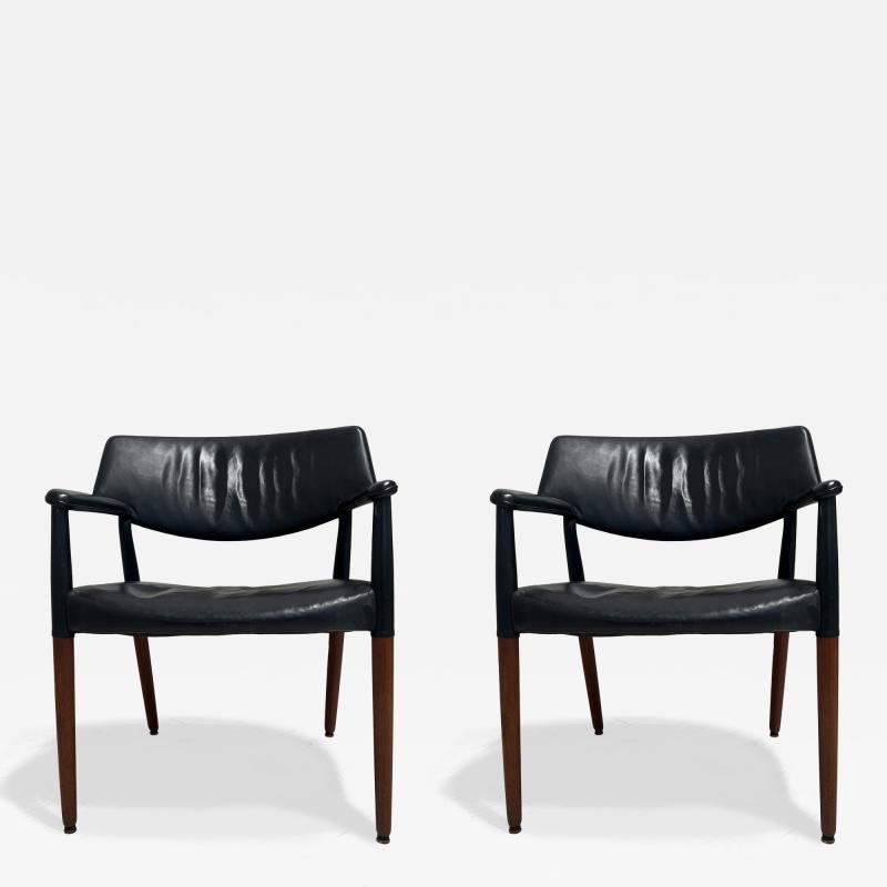 Pair of Mid Century Upholstered Armchairs