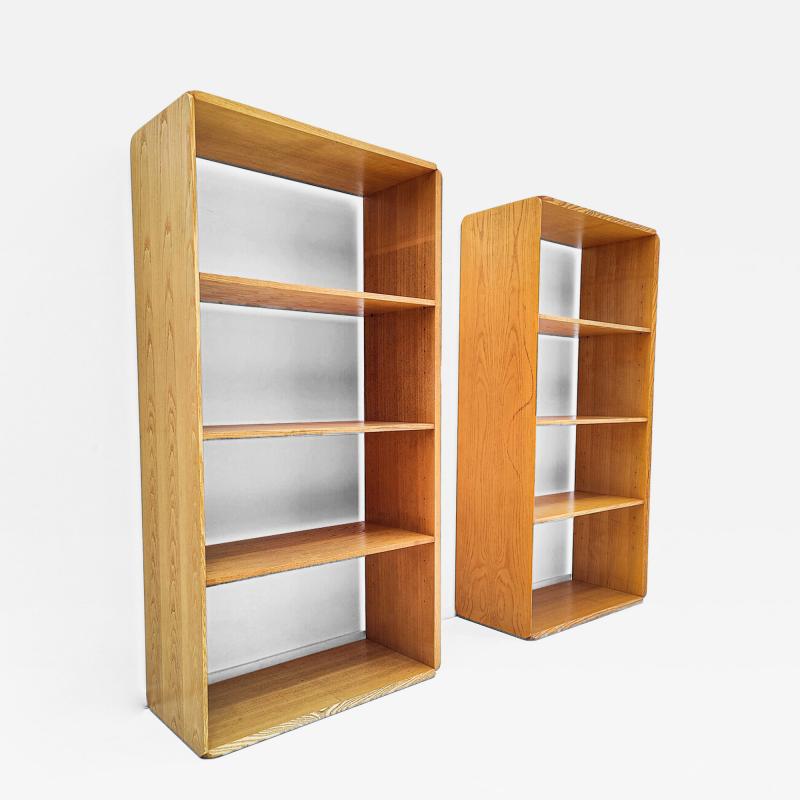 Pair of Mid Century Wooden Book Shelves by Derk Jan de Vries