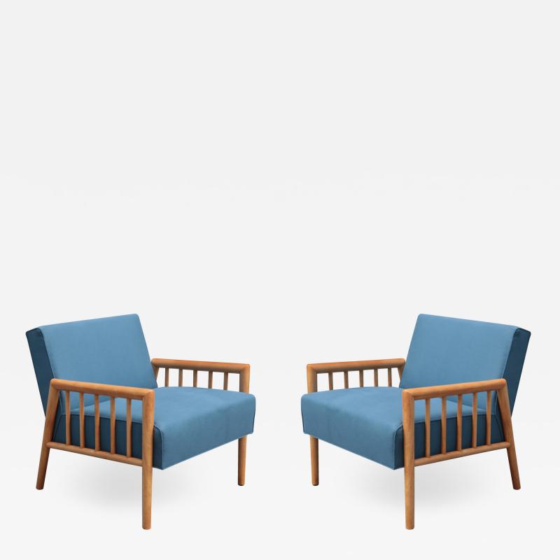 Pair of Mid century Armchairs by Conant Ball Furniture Co 